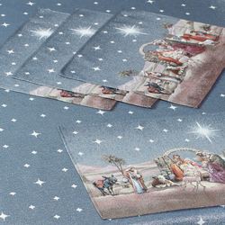 Midnight Clear Placemats Multi Jewel Set of Four