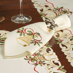 Bells Are Ringing Napkins Ivory Set of Four
