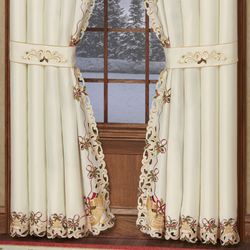 Bells Are Ringing Curtain Pair Ivory 84 x 63