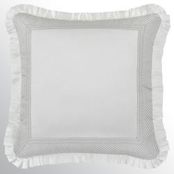 Brunello Flanged European Sham Platinum