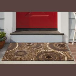 Marina Circles Rectangle Accent Rug 27 x 43