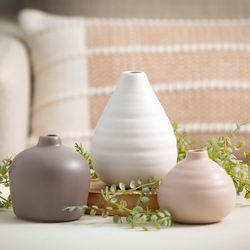 Hadley Accent Vases Multi Earth Set of Three