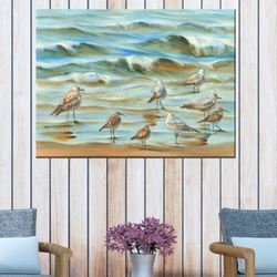 Family Reunion Canvas Wall Art Multi Earth