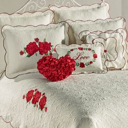 Bella Rosa Coverlet Set Red