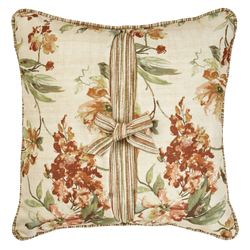 Nature Song Tie Pillow Multi Warm 18 Square