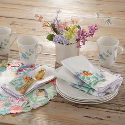 Butterfly Meadow Flutter Napkins Multi Pastel Set of Four