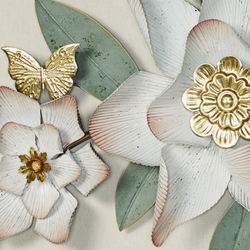 Magnolia Grace Wall Topper Antique White