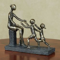 Mommas Embrace Table Sculpture Bronze