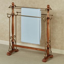 Alexandra Blanket Rack Regal Walnut