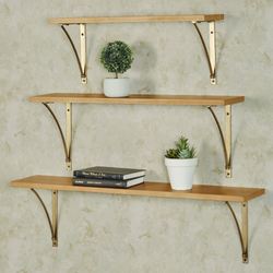 Artemis Wall Shelves Natural Set of Three