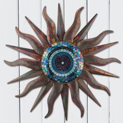 Indigo Sun Wall Sculpture Multi Earth