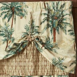 Palmetto Tie Up Valance Multi Warm 72 x 24