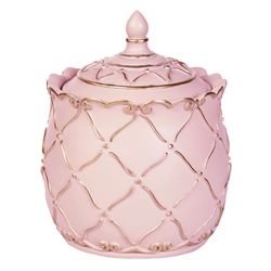 Angelitta Covered Jar Pink