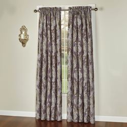 Regalia Wide Tailored Curtain Pair Grape