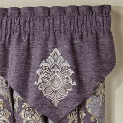 Regalia Embroidered Ascot Valance Grape 40 x 21