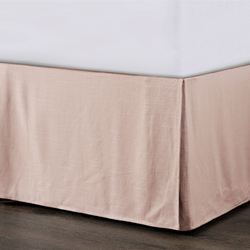 Hera Kick Pleat Bedskirt Blush