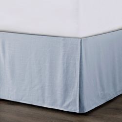 Hera Kick Pleat Bedskirt Light Blue