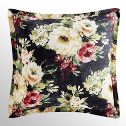 Peony II Flanged European Sham Black