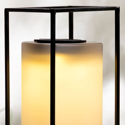 Parker LED Solar Lantern Black