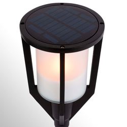 Outdoor Solar LED Torch Black