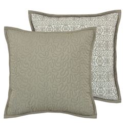 Evergreen Reversible Quilted Pillow Multi Warm 16 Square