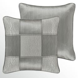 Brando Reversible Piped Pillow Charcoal 20 Square