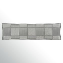 Brando Reversible Jumbo Rectangle Pillow Charcoal