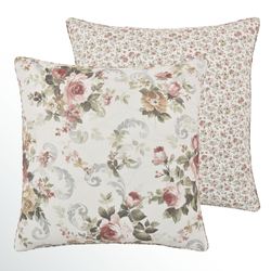 Chablis Reversible Piped European Sham Rose