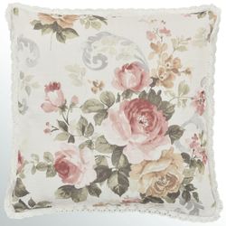Chablis Printed Pillow Rose 16 Square