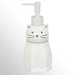 Cat Lotion Soap Dispenser White