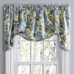 Floryn Tie Up Valance Blue 60 x 24