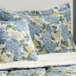 Floryn Flanged Sham Blue