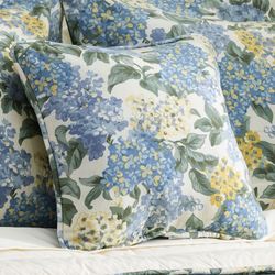 Floryn Piped Pillow Blue 17 Square