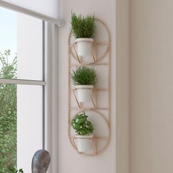 Mia Wall Planter Gold
