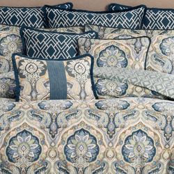 Harrogate II Comforter Set Dark Teal