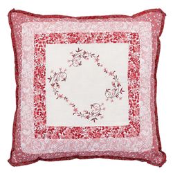 Caroline Embroidered Pillow 16 Square