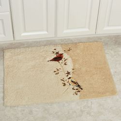 Gilded Bird Rectangle Bath Rug Multi Warm 30 x 20