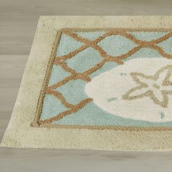 Sea Glass Bath Rug Runner Multi Warm 2 x 5