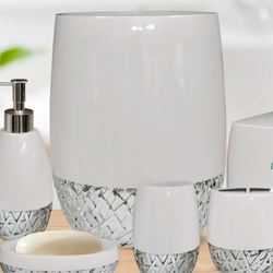 Bali Wastebasket White