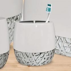 Bali Brush Holder White