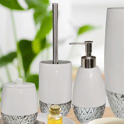 Bali Toilet Bowl Brush in Holder White