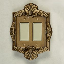 Sephoria Double Dimmer Rocker Switch Aged Gold