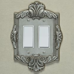 Sephoria Double Dimmer Rocker Switch Aged Silver