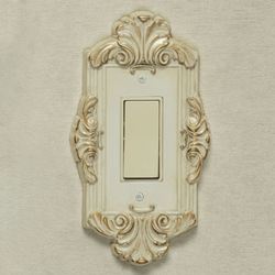 Sephoria Single Dimmer Rocker Switch Ivory/Gold