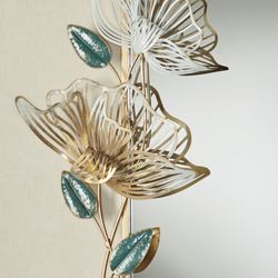 Floral Whisper Wall Mirror Gold