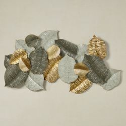 Leaf Textures Collage Wall Art Sculpture Sage