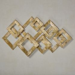 Diamond Illusions Wall Art Gold
