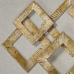 Diamond Illusions Wall Art Gold