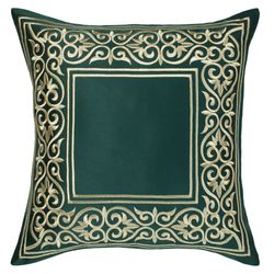 Balmoral Tailored Pillow Emerald Green 18 Square