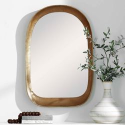 Brandano Arch Wall Mirror Antique BrassImage
